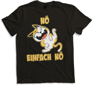 Produktbild von T-Shirt NÖ Katze lacht Lustiger Cooler Spruch für Jungs & Mädchen
