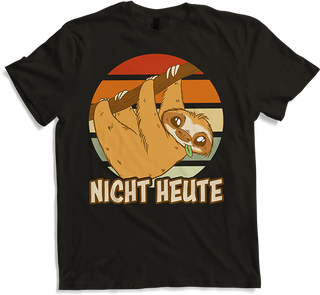 Produktbild von T-Shirt Nicht Heute Faultier Lustiger Spruch für Mädchen & Jungs