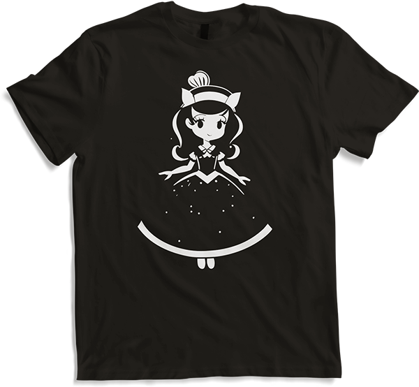 Produktbild von T-Shirt Niedlich Gothic Lolita Manga Märchen Anime Mädchen