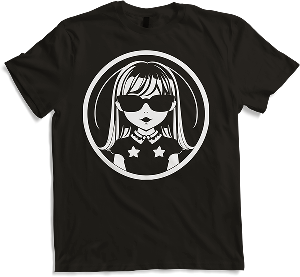Produktbild von T-Shirt Niedliche Anime Mädchen Gothic Manga Märchen Sonnenbrille