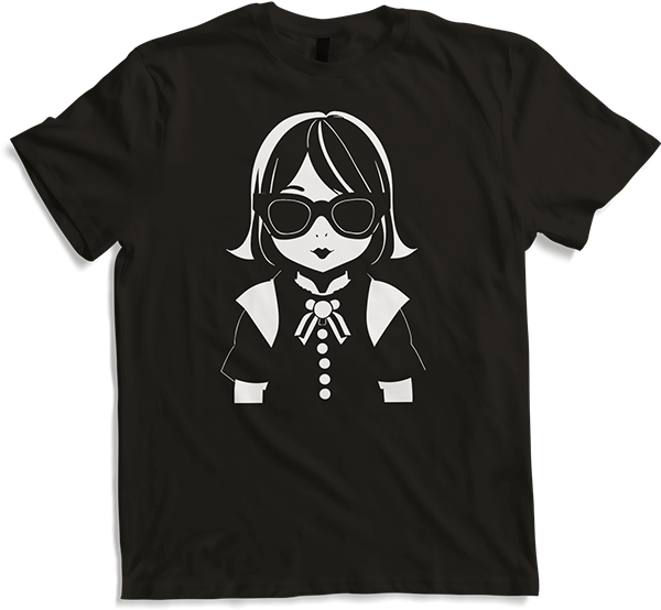 Produktbild von T-Shirt Niedliche Anime Mädchen Gothic Manga Märchen Sonnenbrille