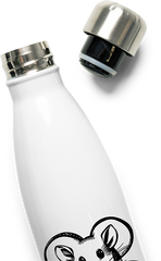 Produktbild vom Oberteil der Thermoflasche Niedliche Ratten-Illustration mit Herz, Haustier-Ratten-Zeichnung, ausgefallene Ratten