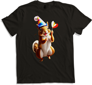 Produktbild von T-Shirt Niedliches tanzendes Eichhörnchen, Geburtstage, Kinder, Mädchen, Geburtstag, Jungen