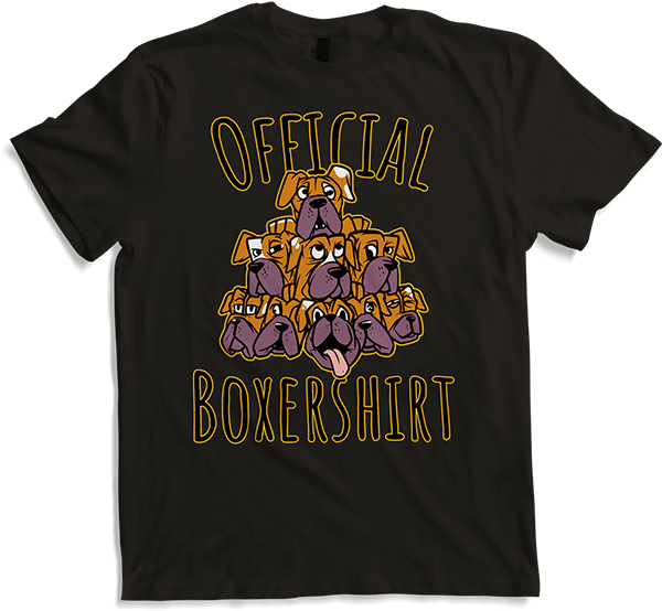 Produktbild von T-Shirt Official Boxershirt Deutscher Boxer Spruch Hunde Sprüche
