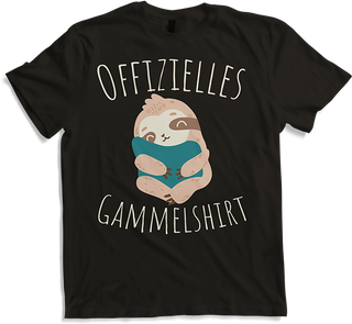 Produktbild von T-Shirt Offizielles Gammelshirt Faultier Faule Couch-potato Chillen