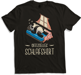 Produktbild von T-Shirt Offizielles Schlafshirt Panda Spruch Mädchen Jungs Pandabär