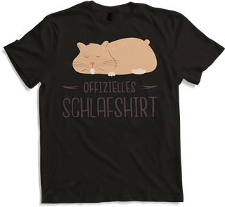Produktbild von T-Shirt Offizielles Schlafshirt | Zwerghamster Schlafanzug Hamster