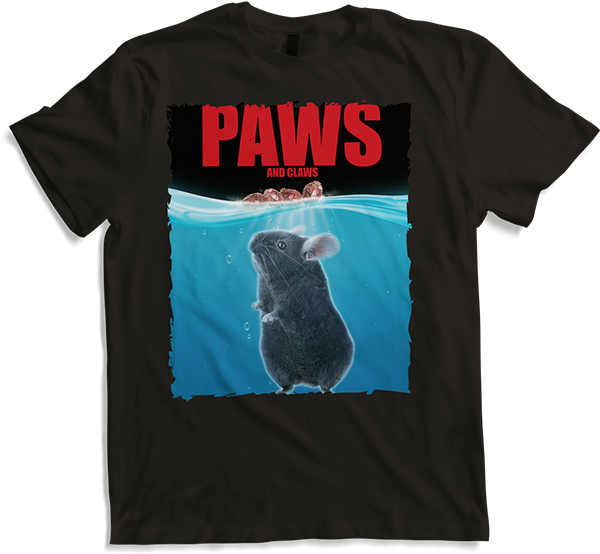 Produktbild von T-Shirt Pfoten und Krallen lustiger Chinchilla-Spruch | Chinchilla-Liebhaber