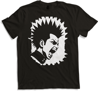Produktbild von T-Shirt Schreiender Punkrocker mit mohican Anarchy Punk