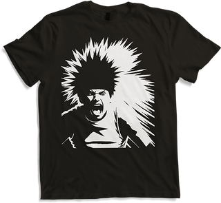 Produktbild von T-Shirt Schreiender Punkrocker mit mohican Anarchy Punk
