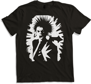 Produktbild von T-Shirt Schreiender Punkrocker mit mohican Anarchy Punk