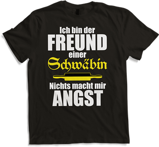 Produktbild von T-Shirt Schwaben Lustiger schwäbischer Spruch für verliebte Partner