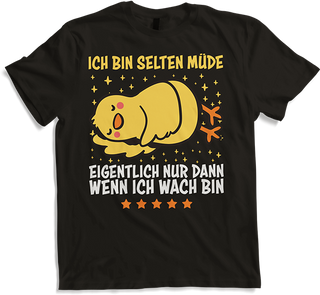 Produktbild von T-Shirt Selten Müde Küken Hühner Sarkastische Schlaf Sprüche Lustig