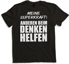 Produktbild von T-Shirt Superkraft Denken helfen Freche Teenager Sprüche Mädchen