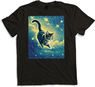 Produktbild von T-Shirt Surreal Impressionistische Katze Impressionismus Katzen Kunst