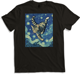 Produktbild von T-Shirt Surreal Impressionistische Katze Impressionismus Katzen Kunst