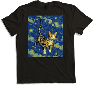 Produktbild von T-Shirt Surreal Impressionistische Katze Impressionismus Katzen Kunst