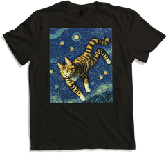 Produktbild von T-Shirt Surreal Impressionistische Katze Impressionismus Katzen Kunst