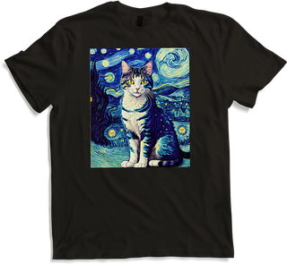 Produktbild von T-Shirt Surreal Impressionistische Katze Impressionismus Katzen Kunst