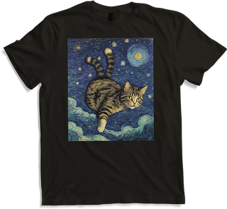 Produktbild von T-Shirt Surreal Impressionistische Katze Impressionismus Katzen Kunst