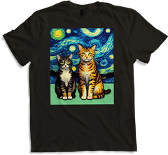 Produktbild von T-Shirt Surreal Impressionistische Katze Impressionismus Katzen Kunst