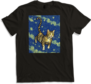Produktbild von T-Shirt Surreal Impressionistische Katze Impressionismus Katzen Malerei Katze