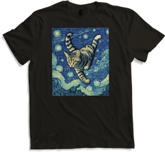 Produktbild von T-Shirt Surreal Impressionistische Katze Impressionismus Katzen Malerei Katze
