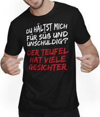 Produktbild von T-Shirt mit Mann Süß und unschuldig Freche Mädchen Sprüche Teenager Spruch