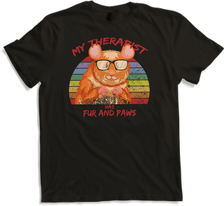 Produktbild von T-Shirt Süßer Hamster | Cooler Spruch | Nager als Therapeut | Retro