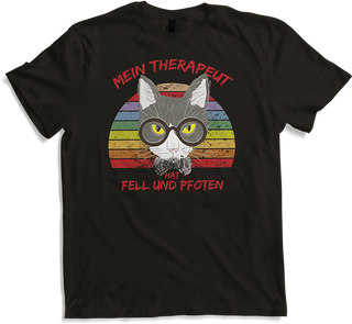 Produktbild von T-Shirt Süßer Kater | Cooler Spruch | Katze als Therapeut | Retro
