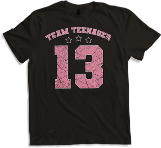 Produktbild von T-Shirt Team Teenager Spruch Teen Girl 13. Geburtstag Mädchen