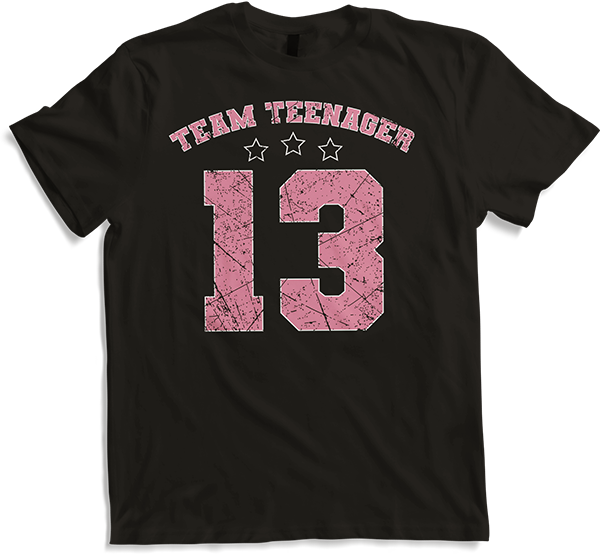 Produktbild von T-Shirt Team Teenager Spruch Teen Girl 13. Geburtstag Mädchen