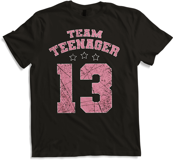 Produktbild von T-Shirt Team Teenager Spruch Teen Girl 13. Geburtstag Mädchen