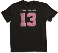 Produktbild von T-Shirt Team Teenager und Offizielles Teenager 13. Rosa Geburtstag Mädchen