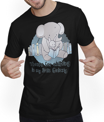 Produktbild von T-Shirt mit Mann Thanks for existing in my little Galaxy Love Bunny Elefant
