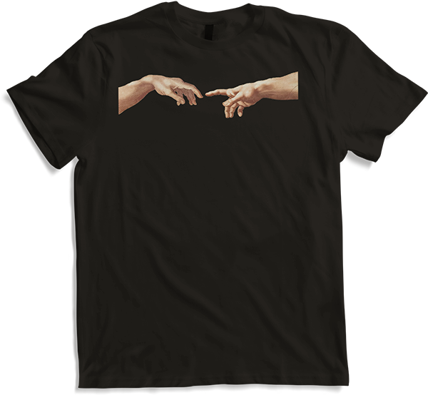Produktbild von T-Shirt The Creation of Adam Sixtinische Chapel Buonarroti, Michelangelo