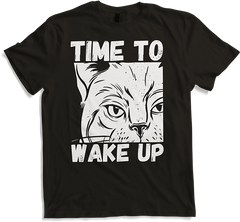 Produktbild von T-Shirt Time To Wake Up Morning Grouch Cat Mom Lustige Katze Spruch