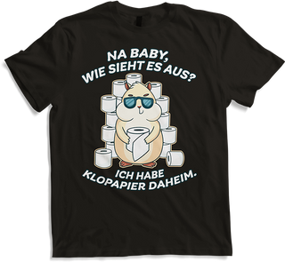 Produktbild von T-Shirt Toilettenpapier Frecher Hamster Spruch Klopapier Sprüche