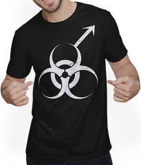 Produktbild von T-Shirt mit Mann Toxic Masculinity Sarkastische Feminismus Sprüche Maskulin