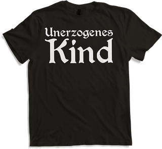 Produktbild von T-Shirt Unerzogenes Kind Goth Dark Wave Batcave Frauen Gothic Spruch