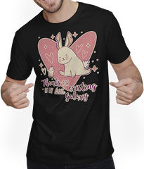 Produktbild von T-Shirt mit Mann Vielen Dank für das existierende in meinem kleinen Galaxy Love Chick Bunny