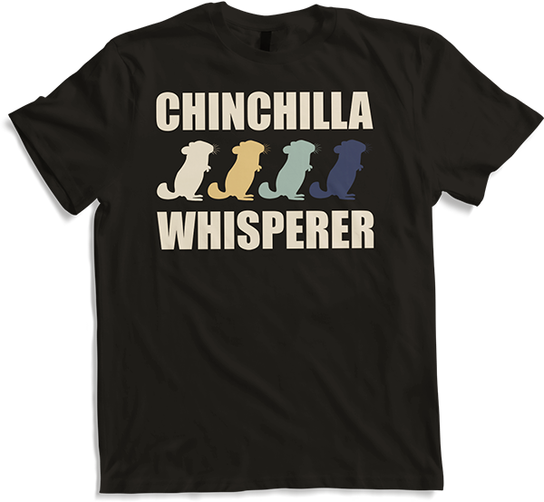 Produktbild von T-Shirt Vintage Chinchilla Whisperer Retro Lustiges Chinchillas