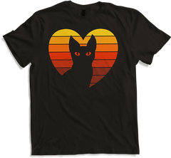 Produktbild von T-Shirt Vintage Katze | Retro Herz | Für Katzenbesitzer