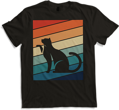 Produktbild von T-Shirt Vintage Katze | Retro Streifen | Für Katzenbesitzer
