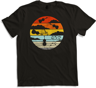 Produktbild von T-Shirt Vintage Sonnenuntergang Streichquartett & Kammermusik Shirt