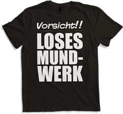 Produktbild von T-Shirt Vorsicht Loses Mundwerk Lustiger frecher Spruch Teenager