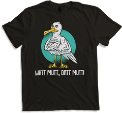 Produktbild von T-Shirt Watt mutt, datt mutt! Seemöwe Norddeutschland Hamburg Spruch