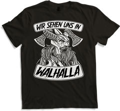 Produktbild von T-Shirt Wir sehen uns in Walhall Odin Wotan Thor Wikinger Nordmann