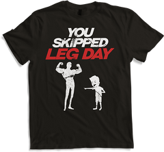 Produktbild von T-Shirt You Skipped Legday Powerlifting Muscle Body Builder Spruch