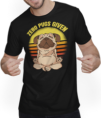 Produktbild von T-Shirt mit Mann Zero Pugs Given Dog Making Yoga Vintage Namaste Mops Spruch